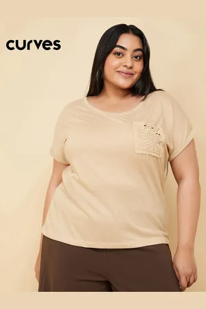 Max Collection Women Solid Round Neck Cotton T-shirt