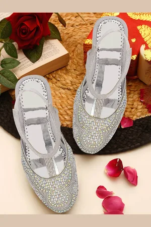 BAESD Girls Embellished Block Heels Pumps
