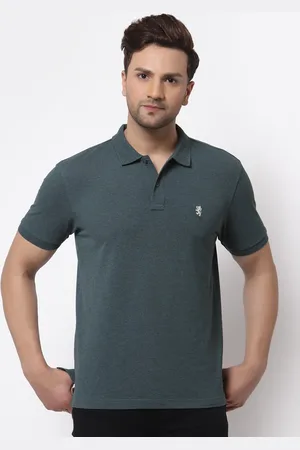 Red Tape Men Green Polo Collar T-shirt