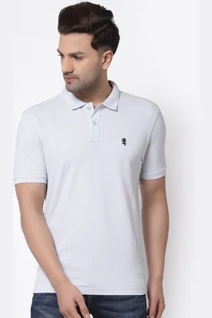 Red Tape Men Blue Polo Collar Cotton T-shirt