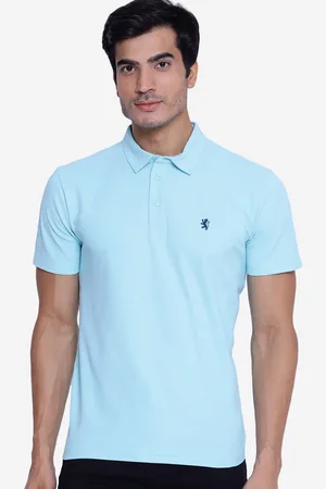 Red Tape Men Blue Solid Polo Collar T-shirt