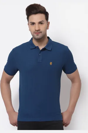 Red Tape Men Teal Polo Collar T-shirt