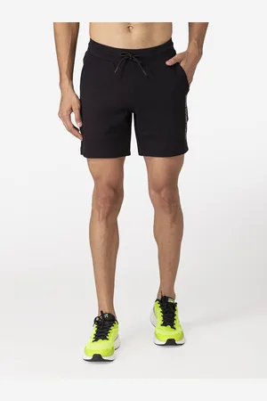 Red Tape Men Black Mid-Rise Sports Shorts