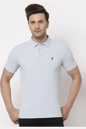 Red Tape Men Blue Polo Collar T-shirt