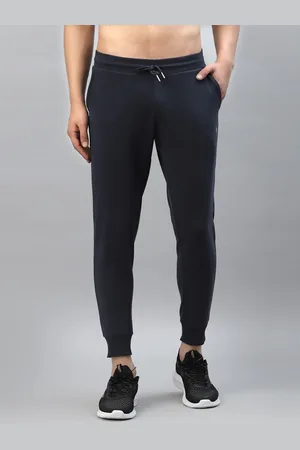Red Tape Men Navy Blue Solid Track Pant
