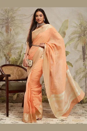 Rachna Woven Design Ready to Wear Chanderi Saree