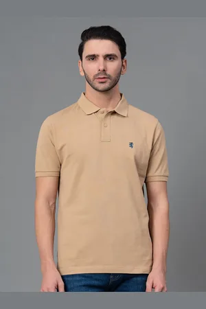 Red Tape Men Polo Collar Pure Cotton T-shirt