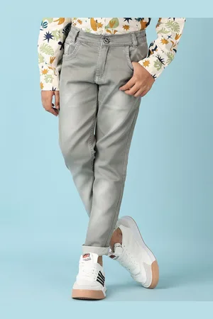 V-Mart Boys Regular Fit Low Distress Heavy Fade Stretchable Jeans
