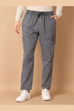 V-Mart Men Solid Regular Fit Mid-Rise Cargos Trousers