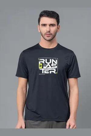 Red Tape Men Printed Round Neck Activewear T-shirt