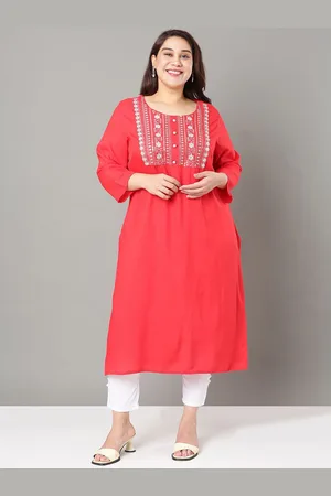 Sztori Floral Embroidered Yoke Design Sequined Straight Kurta