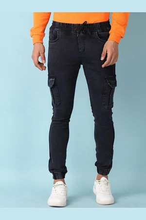 V-Mart Men Jogger Light Fade Stretchable Cotton Jeans