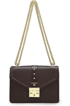 Da Milano Women Textured Structured Leather Shoulder Bag