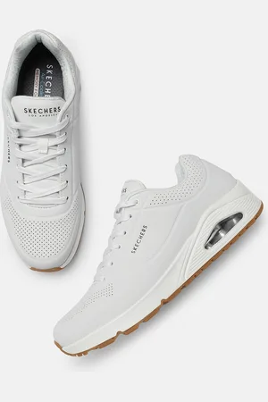 Skechers Men White UNO STAND ON AIR Perforations Sneakers