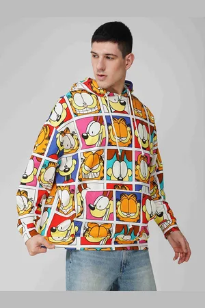 THE CLOTHING FACTORY Men Printed Hooded Sweatshirt