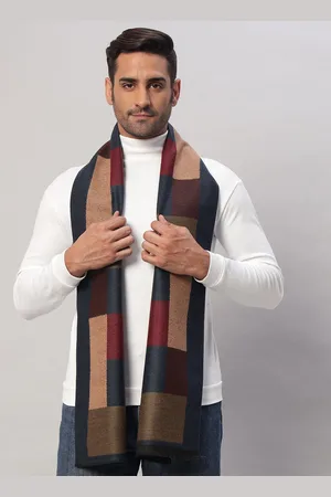HANDICRAFT PALACE Men Checked Merino Wool Mufflers