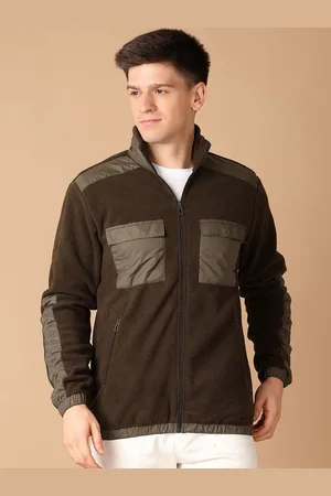 V-Mart Men Cotton Stand Collar Tailored Jacket