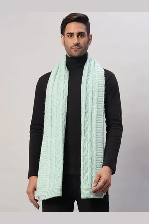 HANDICRAFT PALACE Men Winter Self Design Merino Wool Mufflers