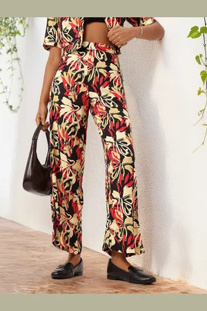 DressBerry Tropical Maximalist Muse Wide Leg Trousers