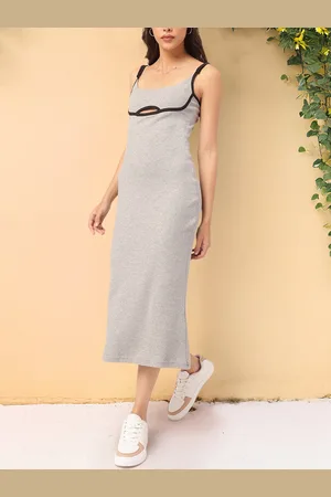DressBerry Hot Girl Summer Cut-Out Knit Midi Dress
