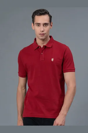 Red Tape Men Polo Collar Pure Cotton T-shirt