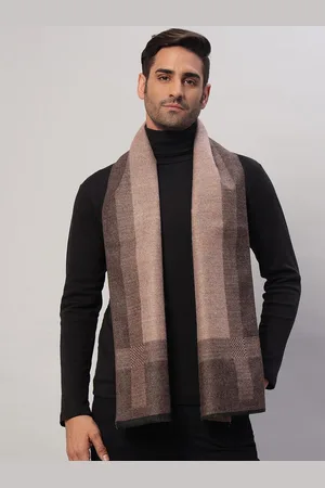HANDICRAFT PALACE Men Striped Merino Wool Mufflers