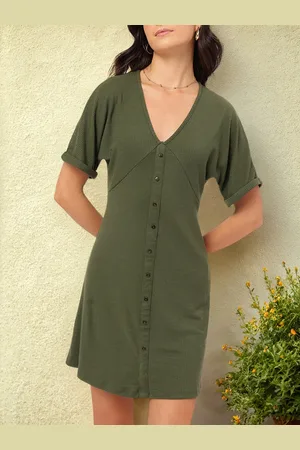 DressBerry Elegant Essense Ribbed Empire Dress