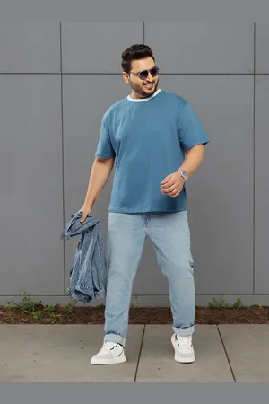 Sztori Men Drop-Shoulder Sleeves Pure Cotton T-shirt