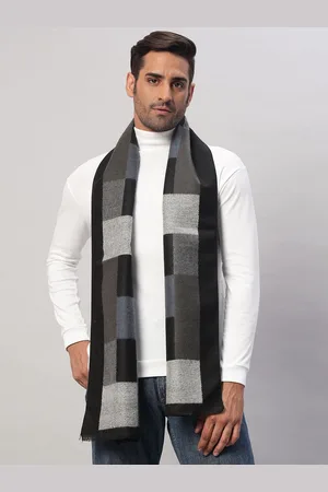 HANDICRAFT PALACE Men Checked Merino Wool Mufflers