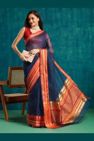 Rachna Woven Design Zari Ready to Wear Kanjeevaram Saree