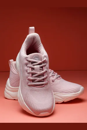 ASIAN Women Pink Mesh Running Non-Marking Shoes