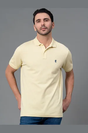 Red Tape Men Polo Collar Pure Cotton T-shirt
