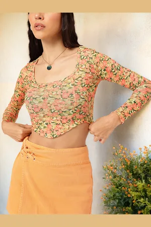 DressBerry K-Street Fever Floral Printed Crop Corset Top