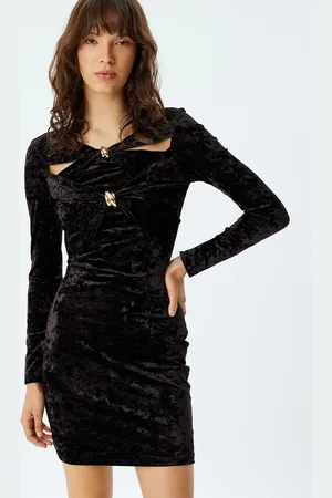 Koton Women Solid Bodycon Mini Dress
