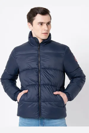 Red Tape Men Navy Blue Puffer Jacket