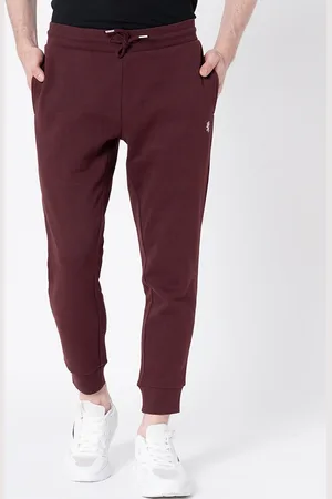Red Tape Men Maroon Solid Joggers