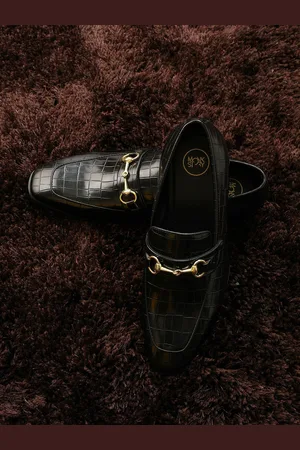 MONKSTORY Men Textured Formal Loafers