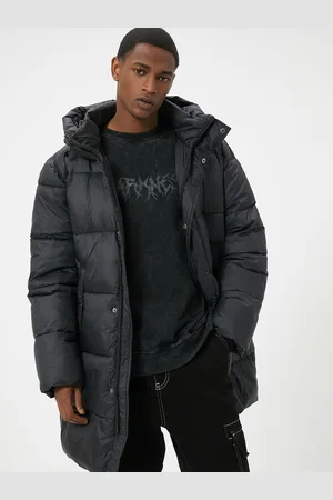 Koton Men Hooded Solid Casual Puffer Jacket