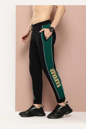 HARVARD Men Brand Logo Typography Printed Regular Fit Joggers