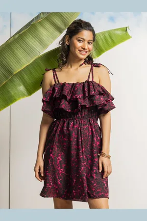 Erotissch Women Printed Fit & Flare Dress