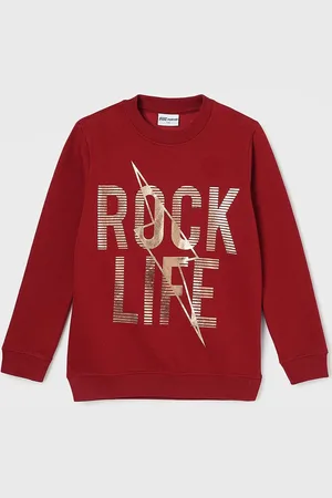 Lifestyle Boys Alphanumeric Printed Sweatshirt