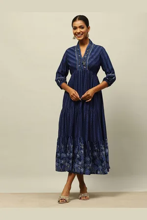 Rangriti Women Ethnic Motifs Printed Empire Dress