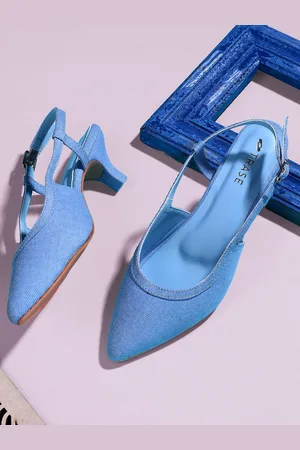 TRASE Women Pointed Toe Kitten Heel Mules
