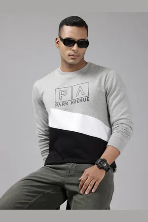 Park Avenue Men Colourblocked Sweatshirt