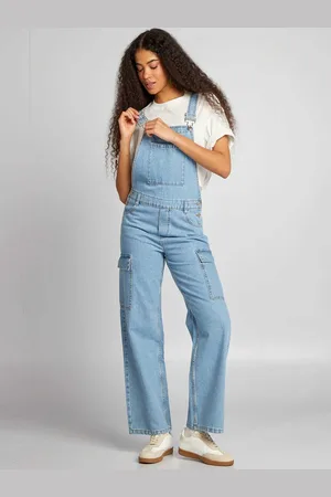 KIABI Women Pure Cotton Dungaree