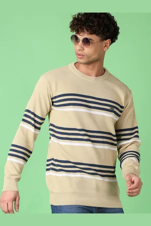 V-Mart Men Striped Pullover