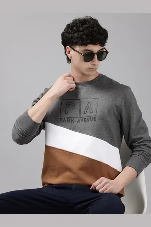 Park Avenue Men Colourblocked Sweatshirt