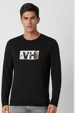V Dot Men Printed Sweatshirt