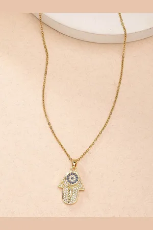 karatcart Gold-Plated Quirky Pendants with Chains