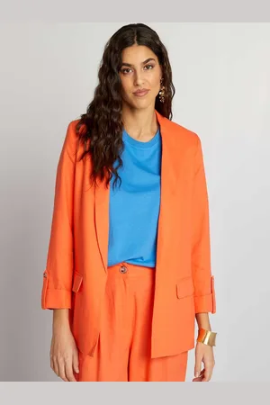 KIABI Women Longline Open Front Jacket